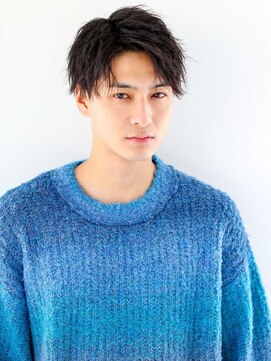 ヘアサロン ガリカ 表参道(hair salon Gallica) メンズ黒髪センターパートツイストパーマ/10代20代