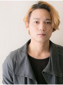 20代30代ハイトーンカラーかき上げワイルドマッシュh与野
