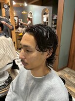 スタンドバーバー 柏(STAND BARBER)&nbsp;MEN’S HAIR/サーフカール/刈り上げセンターパート/柏