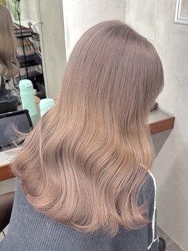 ニコ トウキョウ 渋谷(nico TOKYO) ダブルカラーミルクティーベージュハイトーン韓国レイヤー