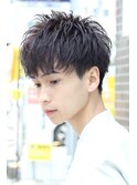 ショートマッシュツーブロック刈り上げ