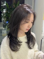 シティ(CITY)&nbsp;ワンカールレイヤー　ブラウンカラー　ナチュラルヘア