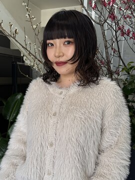 アクアオモテサンドウ(ACQUA omotesando) △ウルフパーマミディアムパーマウルフカットボブパーマ