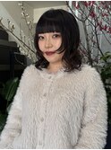 △ウルフパーマミディアムパーマウルフカットボブパーマ