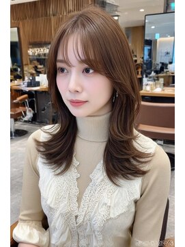 ケシキ 表参道 原宿(kesiki.) ミディアムレイヤー/ミディアムヘア/くびれヘア