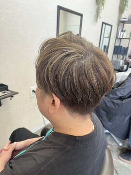 バセット バイ アルター 鎌取店(basset by aL-ter) MEN’S HAIR/サーフカール/刈り上げセンターパート/鎌取