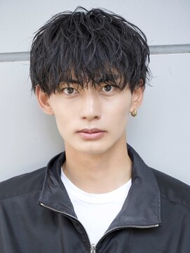 エイド 本店(aid) メンズ無造作マッシュショート縦落ちパーマソフトツイスト