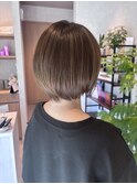 【comfy 佐藤】丸みショート　ハイライト【草加/谷塚美容室】