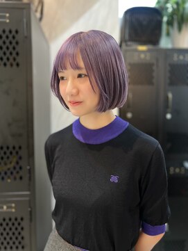 ヴァイス 渋谷店(VAICE) ラベンダーカラー/ショートボブ