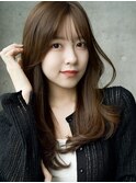 ★コテ巻き風パーマデジタルパーマ韓国風パーマ顔周りカット前髪
