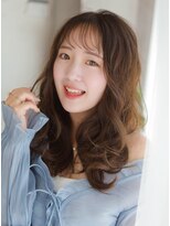 ベレッタ 枚方店(veretta.)&nbsp;韓国風コテ巻き/ヨシンモリ/くびれロング/グレージュ/10代20代