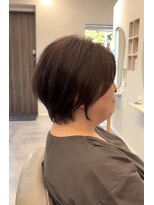 ソレ 森田店(SOLE.)&nbsp;ショートボブ/レディースショート/白髪ボカシグレージュ