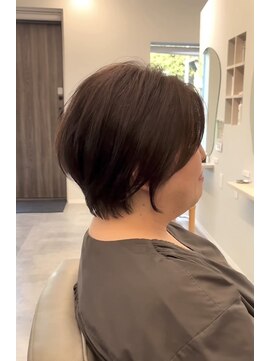 ソレ 森田店(SOLE.) ショートボブ/レディースショート/白髪ボカシグレージュ