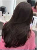 ロングヘアーたっぷりレイヤーブラウン　髪質改善 Period.松阪