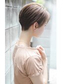 大人可愛い20代30代40代黒髪前下がりショートボブ丸みショート◎