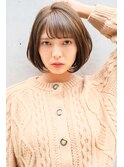 ナチュラル女子の小顔ナチュラルボブ