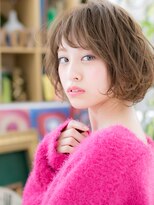 カバーヘア ブリス 上尾西口店(COVER HAIR bliss) ■斜めバングxくすみカラーのふわミディ103-3★上尾20代30代40代