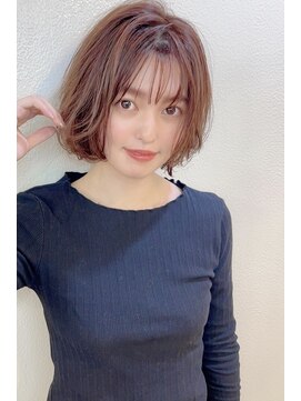 リアントウキョウ(Lian.Tokyo) （重山）ミストバングくびれヘアレイヤーボブぶつ切りボブ