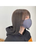 韓国風外はねボブレイヤー！グレージュスタイル