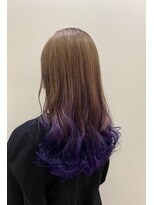 シャンティ 平岸店(Shanti)&nbsp;○グラデーション_ビビットバイオレット_派手髪　菅野裕太○