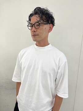 エンドリンク(endlink) センターパート×ウエットパーマ