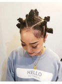 うぶ毛まで可愛く♪ヘアセット♪アフリカンノット《20代30代》