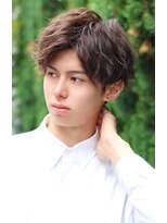 クーエフー(coo et fuu)&nbsp;ツイスト外ハネパーマ　前髪を上げて爽やかに！