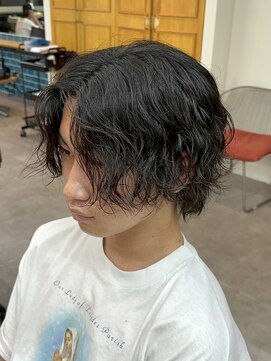 ガレージ バイ グリーン 原宿 表参道(Garage by green) 【JINKI】 波巻きスパイラル×センターパート