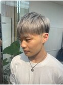 メンズカット爽やか刈り上げツーブロマッシュハイトーン渋谷