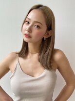 ゲーム 原宿店(GAME)&nbsp;ダブルカラーミルクティーベージュカラーケアブリーチ韓国