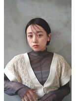 ヘアーラウンジ エゴ(Hair Lounge EGO) コンパクトに切りっぱなしボブ　タイトスタイル　武蔵新城　山本