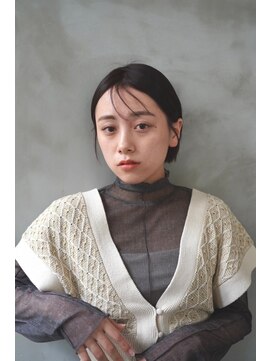 ヘアーラウンジ エゴ(Hair Lounge EGO) コンパクトに切りっぱなしボブ　タイトスタイル　武蔵新城　山本