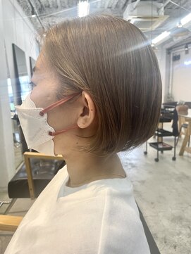 ナンバースリー 溝の口店(Number Three) 明るい白髪染め白髪ぼかし30代40代50代溝の口■ミニボブ