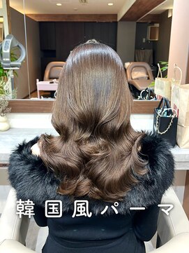 アミー 銀座(Ammy) #コテ巻き風パーマ #パーマロング#韓国風パーマ#デジタルパーマ