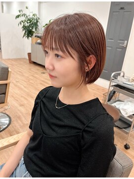 ヘアークローバー(hair Clover) 【@narumi_short】ショートボブ/オレンジブラウンカラー
