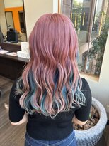 ヴァンカウンシル Kuwana(VAN COUNCIL)&nbsp;ピンク×インナーカラー水色　ダブルカラー