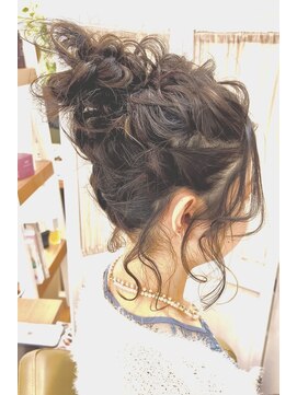 ヘアカフェ コトノハ(hair cafe Kotonoha) 【コトノハ】パーティーアレンジルーズアップ　卒業式お団子
