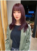 【yui担当】レイヤーカット×ブリーチ無しニュアンスpurpleRED