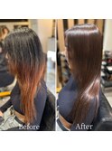 髪質改善ストレート