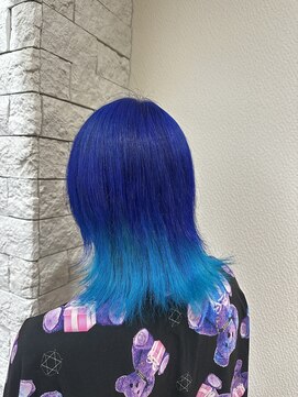 ダンク(DUNK) ビビッドブルー×クリアブルー