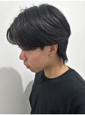センターパートウルフパーマニュアンスパーマリバースパーマ