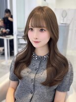 アイシー 表参道(ICY)&nbsp;上品可愛い◇韓国くびれヘア/長め前髪/ミルクティーベージュ