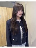 透明感髪質改善ベージュダブルカラーミルクティーグレージュ