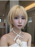 顎ライン軽いレイヤーボブ