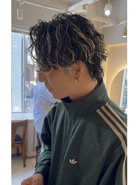 キャンバス バイ ネオリーブ 横浜西口(Canvas by neo.) 横浜★メンズハイライトスパイラルパーマ