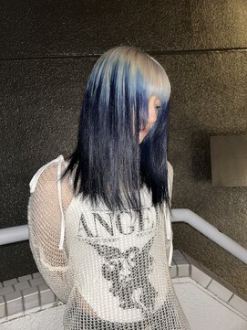 イエナ 渋谷(IENA) ルーツカラーデザインカラーホワイトブリーチ