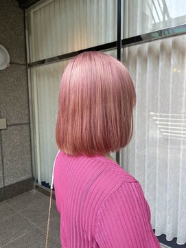 サラ ビューティ サイト 春日(SARA Beauty sight) ピンクベージュ/ハイトーン/暖色カラー/ダブルカラー/10代/20代