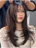 韓国レイヤーカット韓国ヘアハッシュカット/岸本 理希