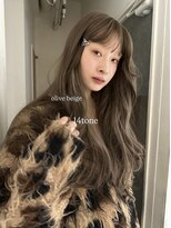 メゾンアクア 表参道(Maison ACQUA) ☆ブリーチなしダブルカラー オリーブ オリーブベージュ