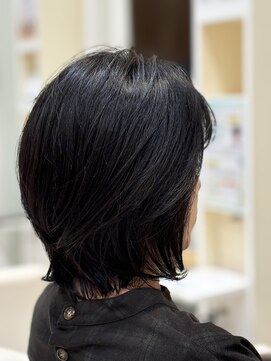 プランタンシエル(printemps CIEL) 柔らかくびれた上品ショートボブ